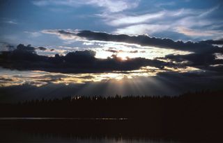 Übernachtung an einem See bei Moskosel